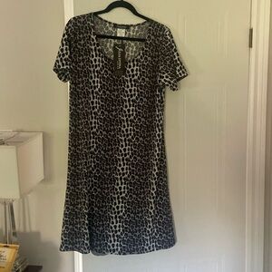 Animal print dress